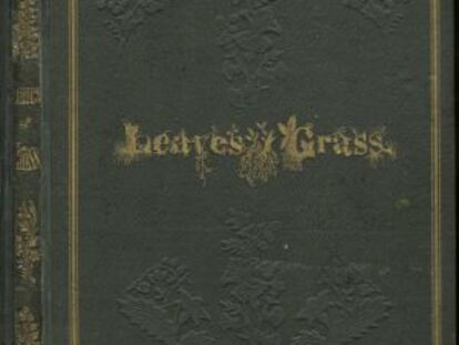 Portada de la primera edición de 'Hojas de hierba', de 1855.