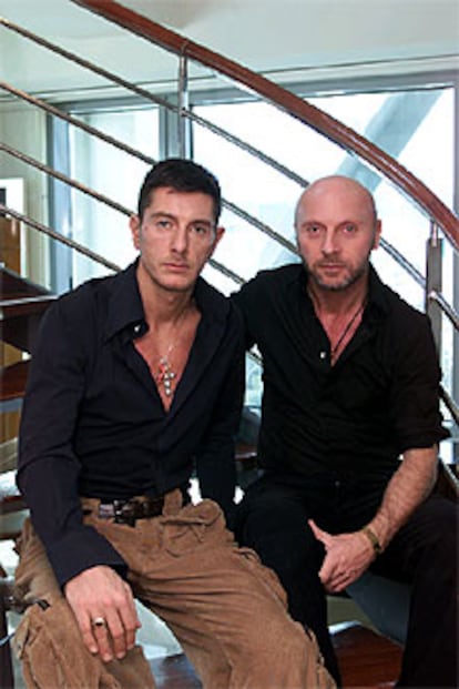 Stefano Gabbana y Domenico Dolce, en Barcelona.