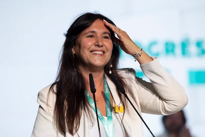 Laura Borràs, durante el Congreso de Junts en Calella, el pasado octubre.