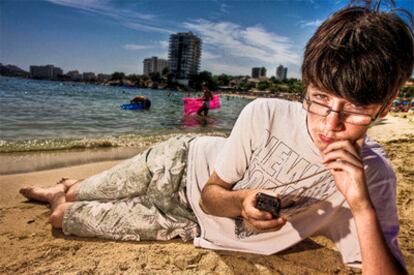 Matthew Robson, el martes pasado, en Palmanova, Mallorca, donde pasa sus vacaciones de verano.