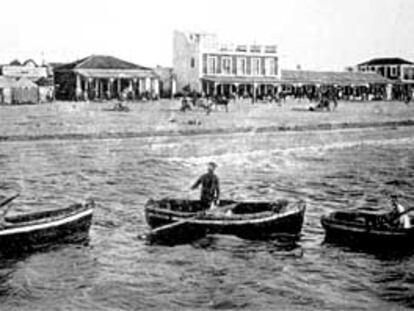 Playa de Bajo-Guía, a principios de siglo.