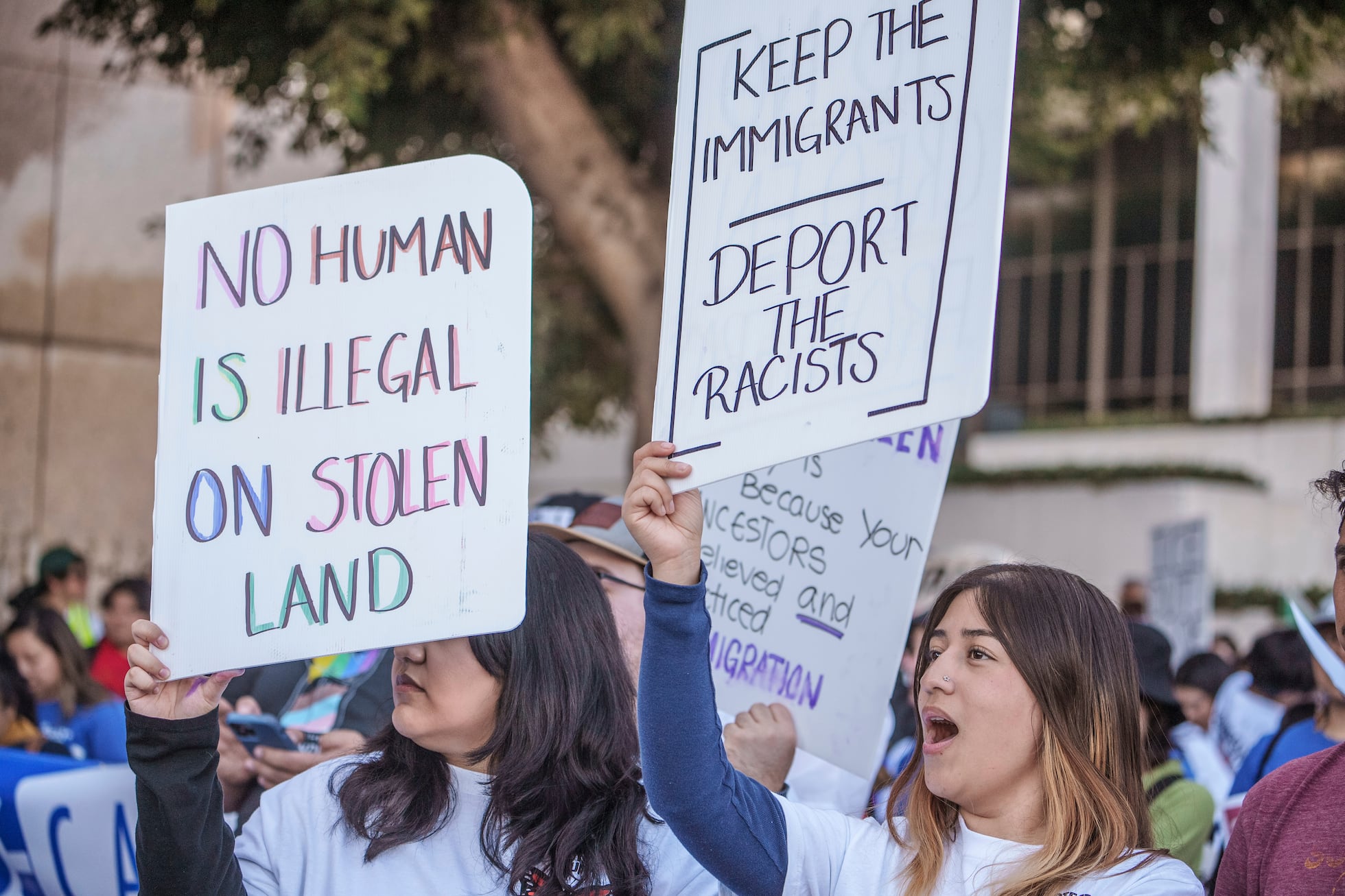Protesta por derechos de inmigrantes