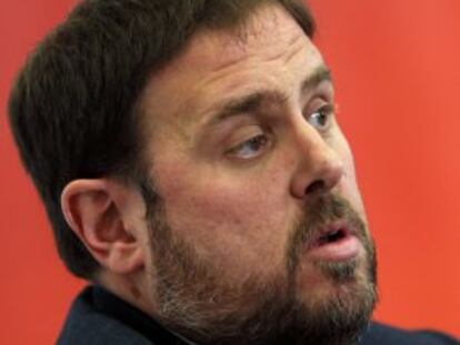 El candidato de Esquerra Republicana de Catalunya (ERC) a la Generalitat, Oriol Junqueras.