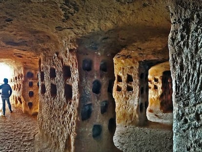 Las cuevas de los Cien Pilares, en Arnedo. 