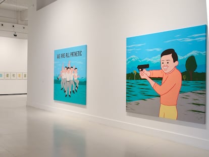 El Centro de Arte Contemporáneo de Málaga, presenta Dek Tau, la primera exposición individual de Joan Cornellà en un museo de Europa, en una imagen cedida.