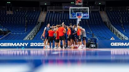 La selección española de baloncesto en el Mundial 2023.