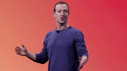 Mark Zuckerberg, en una conferencia de Facebook en abril de 2019.