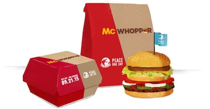 Esta hubiese sido la presentaci&oacute;n del McWhopper.