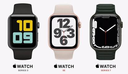 Gama de Apple Watch disponibles.