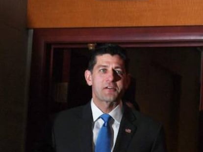 El presidente de la Cámara de Representantes, Paul Ryan. 