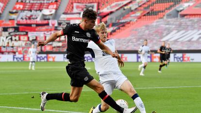 Havertz, de oscuro, durante un partido de la Europa League contra el Rangers, en agosto.