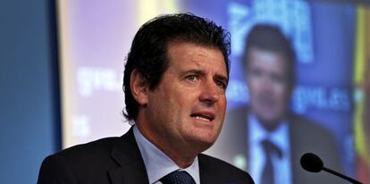 José Ciscar hoy tras la reunión del Gobierno valenciano.