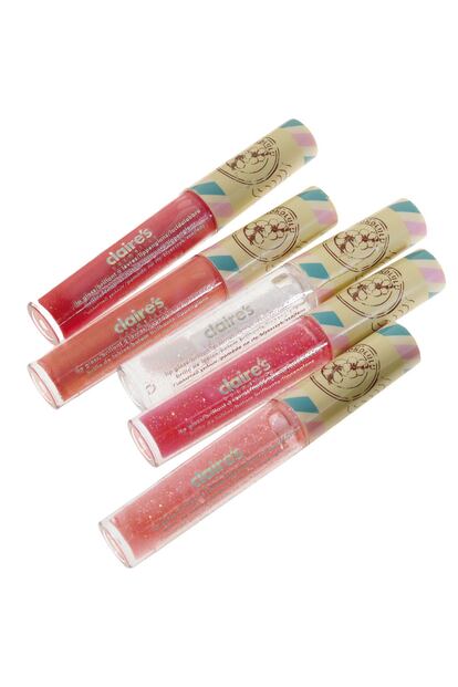 Set de glosses de labios de Claire's que cuesta 4,95 euros.