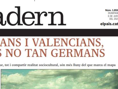 Portada del próximo número de 'Quadern', suplemento en catalán de EL PAÍS.