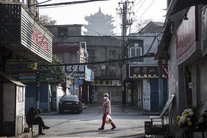 Una calle de Wuhan el pasado 31 de enero. El día anterior, el director general de la Organización Mundial de la Salud, Tedros Adhanom Ghebreyesus, declaró la emergencia de salud pública internacional debido a la expansión del coronavirus.