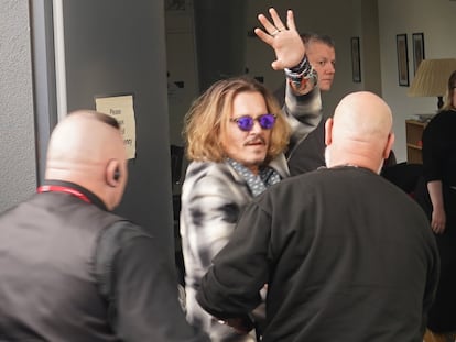 02 June 2022, United Kingdom, Newcastle: US actor Johnny Depp arrives at Sage Gateshead where he is due to join Jeff Beck on stage on Thursday. Photo: Owen Humphreys/PA Wire/dpa
02/06/2022 ONLY FOR USE IN SPAIN