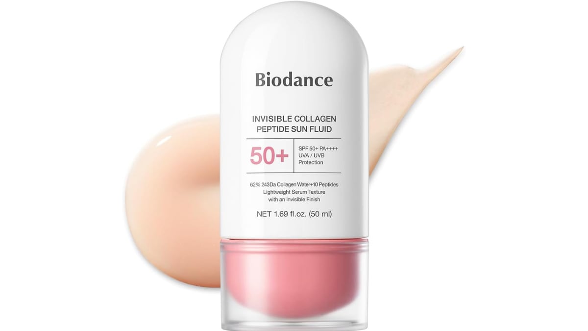 Sérum solar Invisible Collagen Peptide Sun Fluid Biodance.