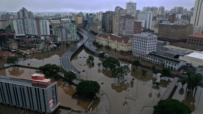 Vista de la ciudad de Porto Alegre, en el Estado de Rio Grande do Sul, Brasil, el 11 de mayo de 2024.