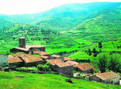 El valle de Río Mayor en Montenegro de Cameros, La Rioja