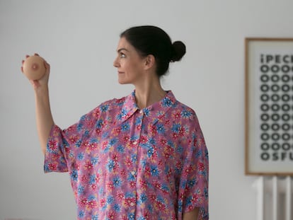 María Rufilanchas, la creadora de teta y teta, fotografiada en su estudio en Madrid, el 19 de agosto de 2023.