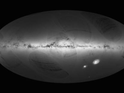 Registrada pela missão ‘Gaia’, a imagem abrange mais de 1 bilhão de estrelas