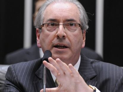 Cunha em sessão da Câmara nesta quarta-feira.