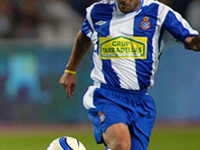 Iván de la Peña, en el partido del Espanyol frente al Madrid.