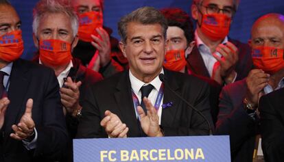 El president electe del FC Barcelona, Joan Laporta.