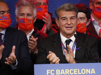 El president electe del FC Barcelona, Joan Laporta.