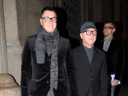 Dolce (a la derecha) y Gabbana.