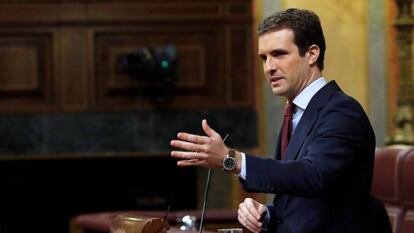 Popular Party leader Pablo Casado.