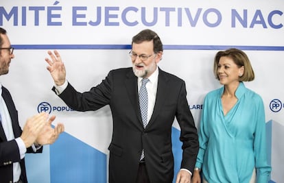 Rajoy, en el Comité Ejecutivo Federal del PP.