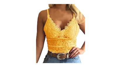 Crop top de encaje de PANOZON