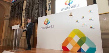 José Luis Martinez Dalmau, presidente de Saeta Yield, el día de la salida a Bolsa de la firma, el 18 de febrero de 2015.