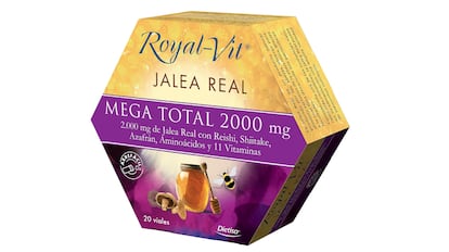 Los beneficios de la jalea real son múltiples y estos viales proporcionan aminoácidos y diversas vitaminas al organismo.