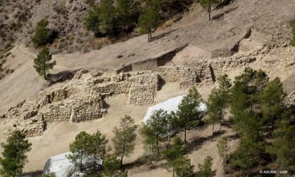 The site of archeological exploration in La Bastida, near Totana in the Murcia region.
