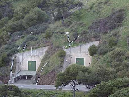 Polvorín del monte Hacho, que la célula presuntamente ideaba robar.