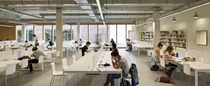 Una de las bibliotecas de la Universidad del País Vasco.