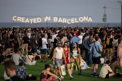 Ambiente en el Primavera Sound, este sábado, el último día del festival.