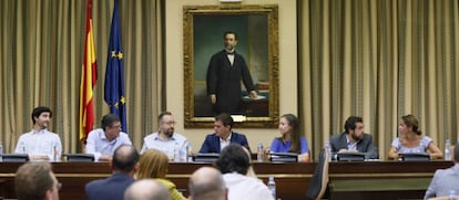 Reunión del grupo parlamentario de Ciudadanos.