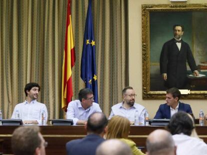 Reuni&oacute;n del grupo parlamentario de Ciudadanos.