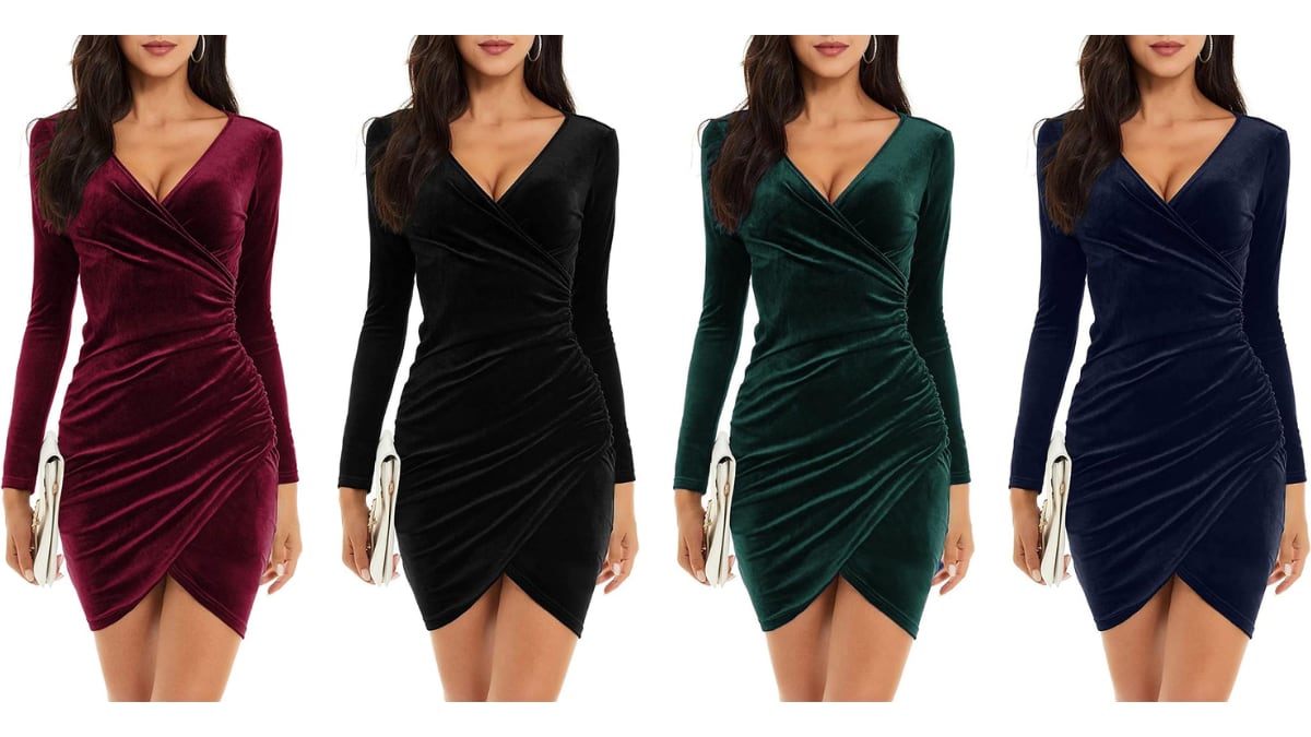 Vestido de terciopelo.