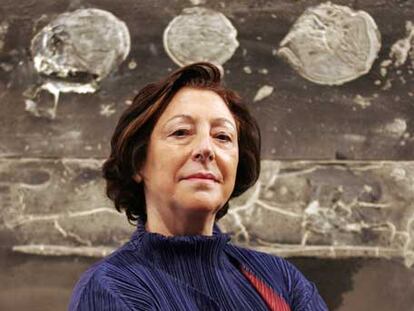 Nieves Fernández, fotografiada ayer en su galería de Madrid.