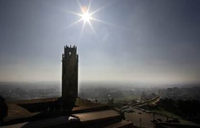 Imagen de la torre de la antigua catedral de Lleida.
