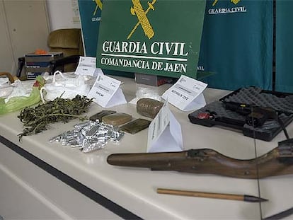 Alijo intervenido en la operación antidroga en Jaén