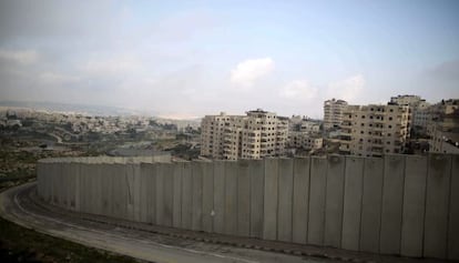 Mur de separació israeliana.