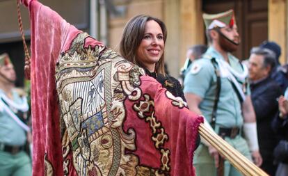 Rocío Díaz, nueva directora de la Alhambra, en la Fiesta de la Toma de Granada del pasado enero.