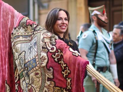 Rocío Díaz, nueva directora de la Alhambra, en la Fiesta de la Toma de Granada del pasado enero.