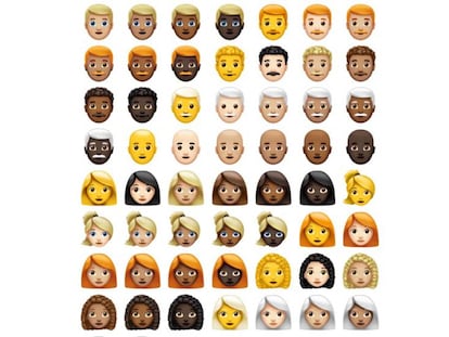  Captura de una parte del lenguaje 'emoji'.