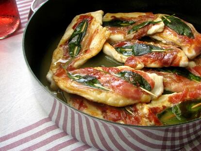 'Saltimbocca' de pollo